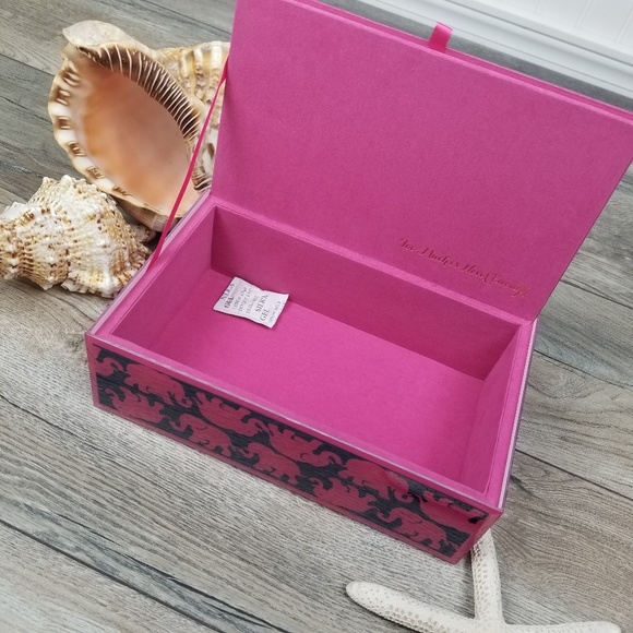 Lilly Pulitzer large Storage box Tusk in Sun NIB - Picture 2 of 7